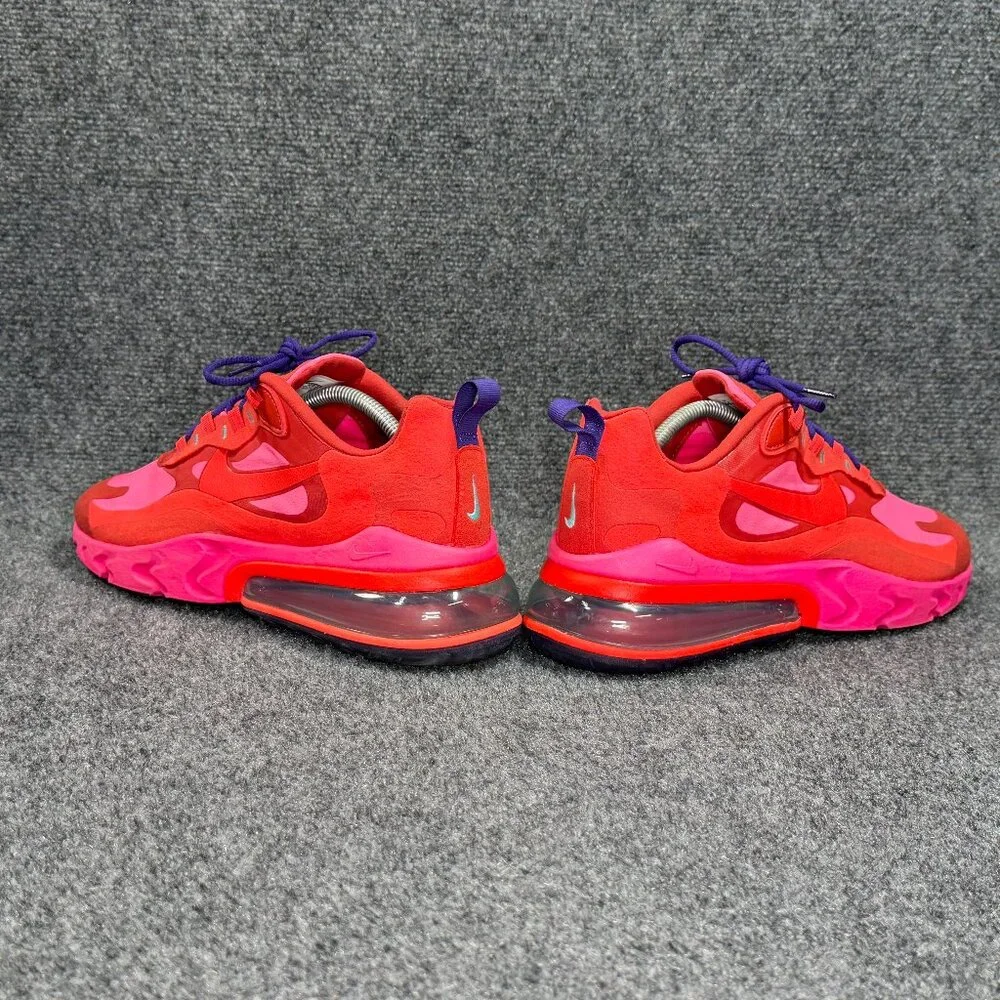 Nike Air Max 270 React Running Shoe Mens Size 10.5 Electronic Music Red Athletic - Picture 7 of 13
